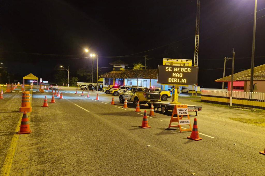 Operação Réveillon nas estradas termina com 6.949 flagrantes de excesso de velocidade. Foto: Polícia Rodoviária/PMPR