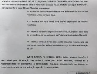 Vereador Anilton Morelo Junior intensifica fiscalização em Marumbi com novos requerimentos