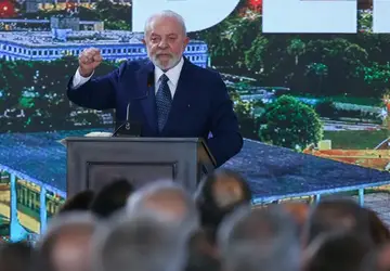 O presidente Lula, durante discurso sobre os atos golpistas.Lula Marques/Agência Brasil