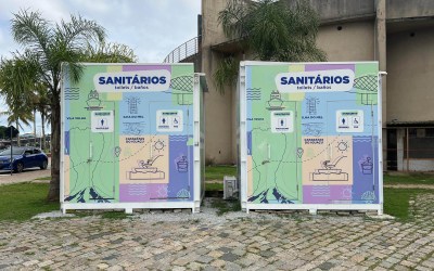 Banheiros instalados no Litoral têm mais de 200 mil acessos e viralizam nas redes sociais